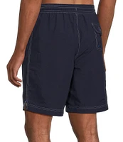 Roundtree & Yorke Boardwalk Cargo Solid 9#double; Inseam Swim Trunks