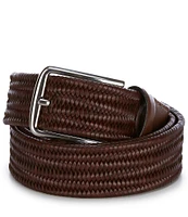 Roundtree & Yorke Braided Easy Stretch Bonded Leather Dress Belt