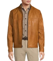 Roundtree & Yorke Burnished Hipster Leather Jacket