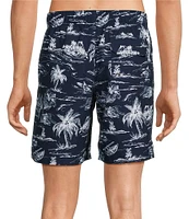 Roundtree & Yorke Canoe Scenic 8#double; Inseam Swim Trunks