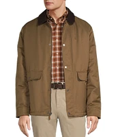 Roundtree & Yorke Carcoat Corduroy Collar Jacket