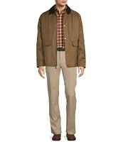 Roundtree & Yorke Carcoat Corduroy Collar Jacket