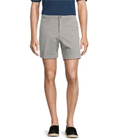 Roundtree & Yorke Casual Straight Fit Flat Front Tech Pocket Printed 7#double; Inseam Shorts