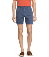 Roundtree & Yorke Casual Straight Fit Flat Front Tech Pocket Printed 7#double; Inseam Shorts
