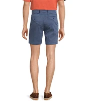Roundtree & Yorke Casual Straight Fit Flat Front Tech Pocket Printed 7#double; Inseam Shorts