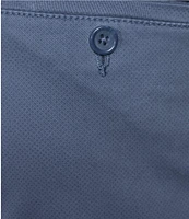 Roundtree & Yorke Casual Straight Fit Flat Front Tech Pocket Printed 7#double; Inseam Shorts