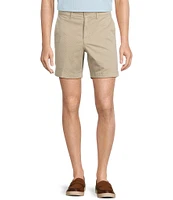 Roundtree & Yorke Casual Straight Fit Flat Front Tech Pocket Printed 7#double; Inseam Shorts