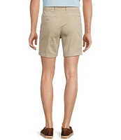 Roundtree & Yorke Casual Straight Fit Flat Front Tech Pocket Printed 7#double; Inseam Shorts