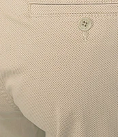 Roundtree & Yorke Casual Straight Fit Flat Front Tech Pocket Printed 7#double; Inseam Shorts