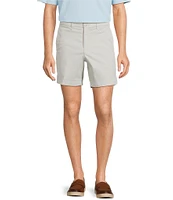 Roundtree & Yorke Casual Straight Fit Flat Front Tech Pocket Printed 7#double; Inseam Shorts