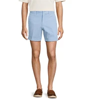 Roundtree & Yorke Casual Straight Fit Flat Front Tech Pocket Printed 7#double; Inseam Shorts