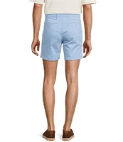 Roundtree & Yorke Casual Straight Fit Flat Front Tech Pocket Printed 7#double; Inseam Shorts