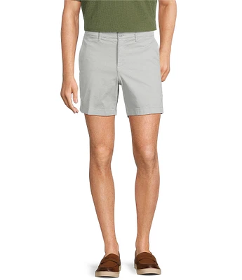 Roundtree & Yorke Casual Straight Fit Flat Front Tech Pocket Printed 7#double; Inseam Shorts