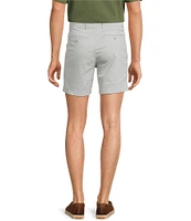 Roundtree & Yorke Casual Straight Fit Flat Front Tech Pocket Printed 7#double; Inseam Shorts
