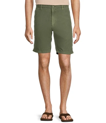 Roundtree & Yorke Casuals Flat Front Straight Fit Tech Pocket 9#double; Inseam Shorts