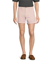 Roundtree & Yorke Casuals Straight Fit Flat Front Washed 5#double; Chino Shorts