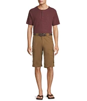 Roundtree & Yorke Classic Fit 13#double; Inseam Cargo Shorts