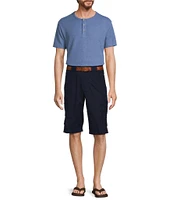 Roundtree & Yorke Classic Fit 13#double; Inseam Cargo Shorts