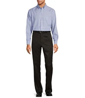 Roundtree & Yorke TravelSmart Classic Fit Non-Iron Ultimate Comfort Microfiber Flat-Front Dress Pants