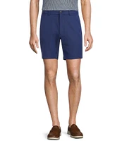 Roundtree & Yorke Classic Flat Front Performance Space Dye 8#double; Pull On Shorts