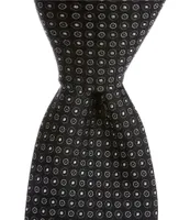 Roundtree & Yorke Double Dot 3 1/8#double; Silk Tie