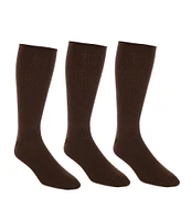 Roundtree & Yorke Flat-Knit Acrylic Crew Socks 3-Pack