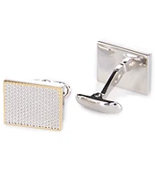 Roundtree & Yorke Gold Frame Cuff Links