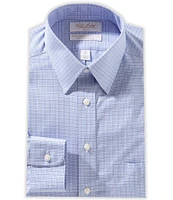 Roundtree & Yorke Gold Label Big & Tall Slim-Fit Non-Iron Point Collar Printed Dress Shirt