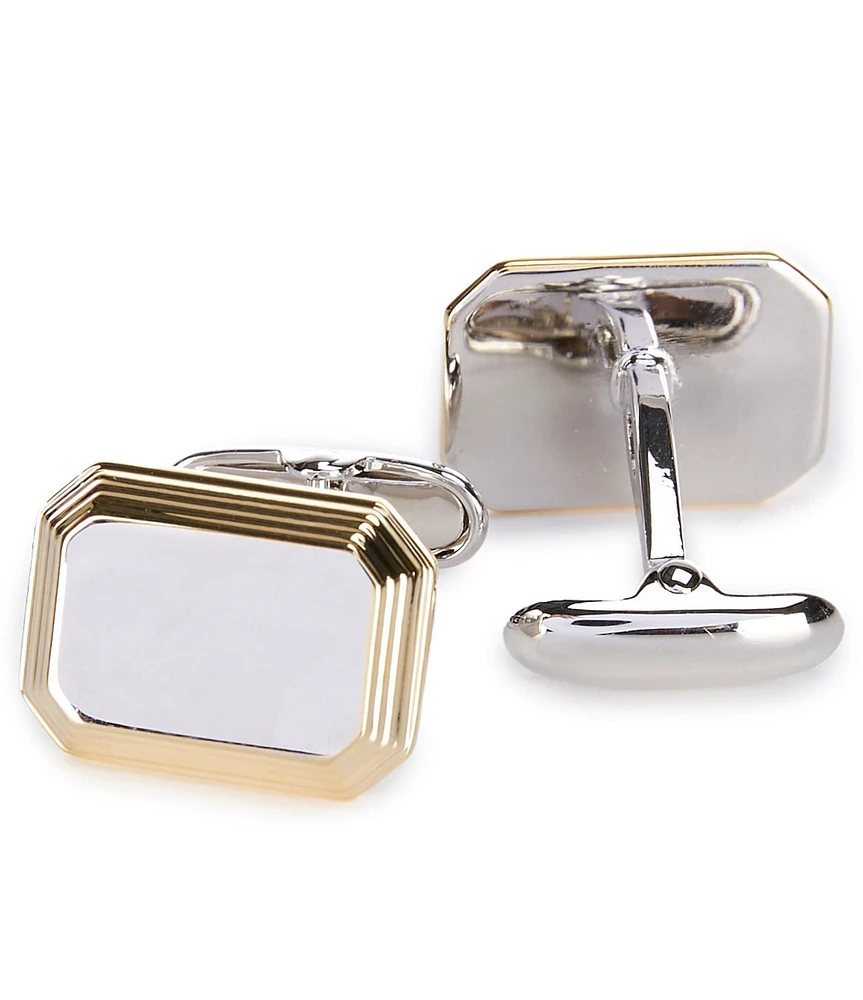 Roundtree & Yorke Golden Frame Cuff Links