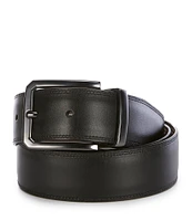 Roundtree & Yorke Half-Stitch Reversible Genuine Leather Dress Belt