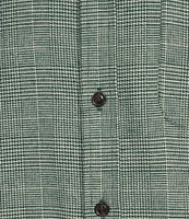 Roundtree & Yorke Long Sleeve Glen Plaid Portuguese Flannel Sport Shirt