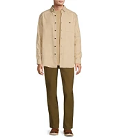 Roundtree & Yorke Long Sleeve Heavyweight Twill Houndstooth Shirt Jacket