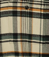 Roundtree & Yorke Long Sleeve Heavyweight Twill Plaid Shirt Jacket