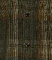 Roundtree & Yorke Long Sleeve Plaid Corduroy Sport Shirt