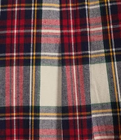 Roundtree & Yorke Long Sleeve Tartan Plaid Portuguese Flannel Sport Shirt