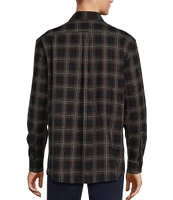 Roundtree & Yorke Long Sleeve Plaid Portuguese Flannel Sport Shirt