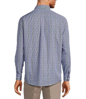 Gold Label Roundtree & Yorke Non-Iron Long Sleeve Plaid Sport Shirt