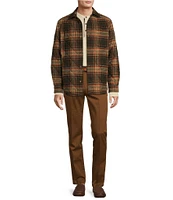 Roundtree & Yorke Long Sleeve Quilted Large Plaid Shirt Jacket