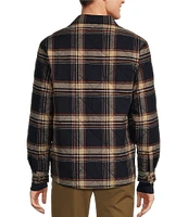 Roundtree & Yorke Long Sleeve Quilted Large Plaid Shirt Jacket