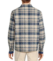 Roundtree & Yorke Long Sleeve Quilted Multi Plaid Shirt Jacket