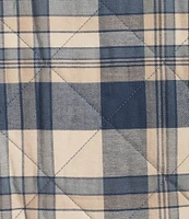 Roundtree & Yorke Long Sleeve Quilted Multi Plaid Shirt Jacket