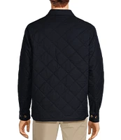 Roundtree & Yorke Long Sleeve Quilted Solid Shirt Jacket