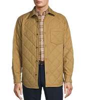 Roundtree & Yorke Long Sleeve Quilted Solid Shirt Jacket