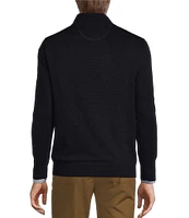 Roundtree & Yorke Long Sleeve Solid Button Mock Sweater