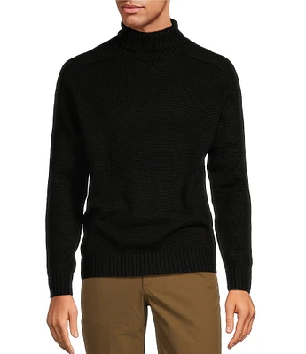 Roundtree & Yorke Long Sleeve Solid Chunky Knit Turtleneck Sweater