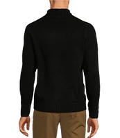 Roundtree & Yorke Long Sleeve Solid Chunky Knit Turtleneck Sweater