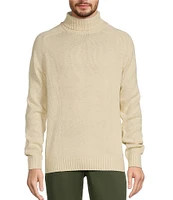 Roundtree & Yorke Long Sleeve Solid Chunky Knit Turtleneck Sweater