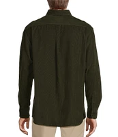 Roundtree & Yorke Long Sleeve Solid Classic Corduroy Sport Shirt