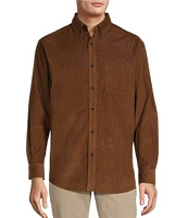 Roundtree & Yorke Long Sleeve Solid Classic Corduroy Sport Shirt