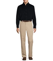 Roundtree & Yorke Long Sleeve Solid Classic Corduroy Sport Shirt